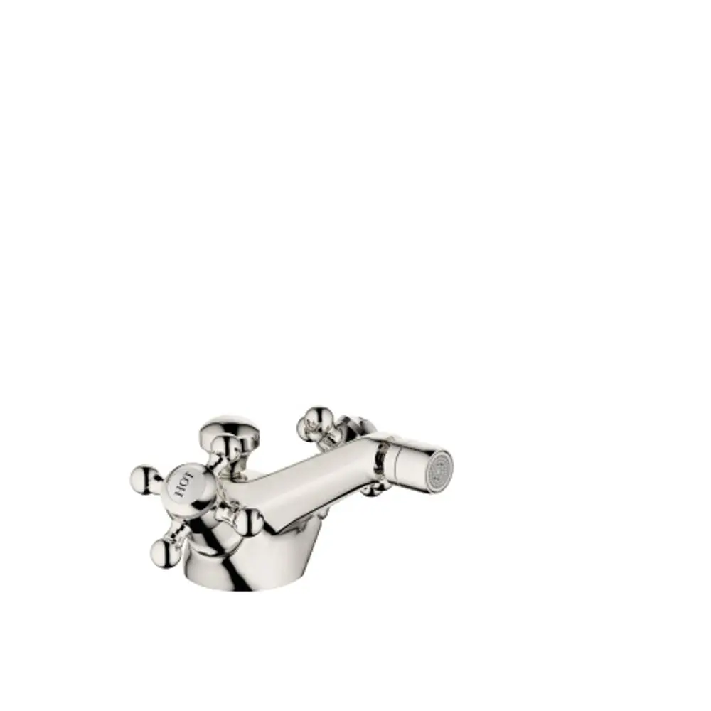 Dornbracht-MADISON-Bidet-Einlochbatterie-mit Ablaufgarnitur-Ausladung 125mm-platin, 24510360-08 Galeriebild 1